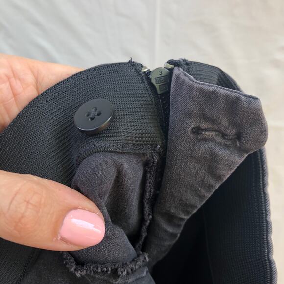 Everlane Flat Front Side Zip Straight Leg Pants Washed Black Grey 4 - Picture 8 of 10